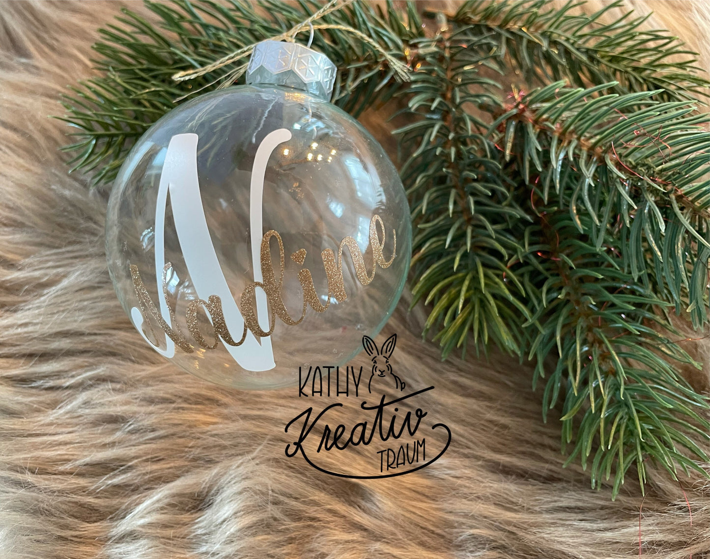 Christbaumschmuck Christbaumkugel personalisierte Weihnachtskugeln