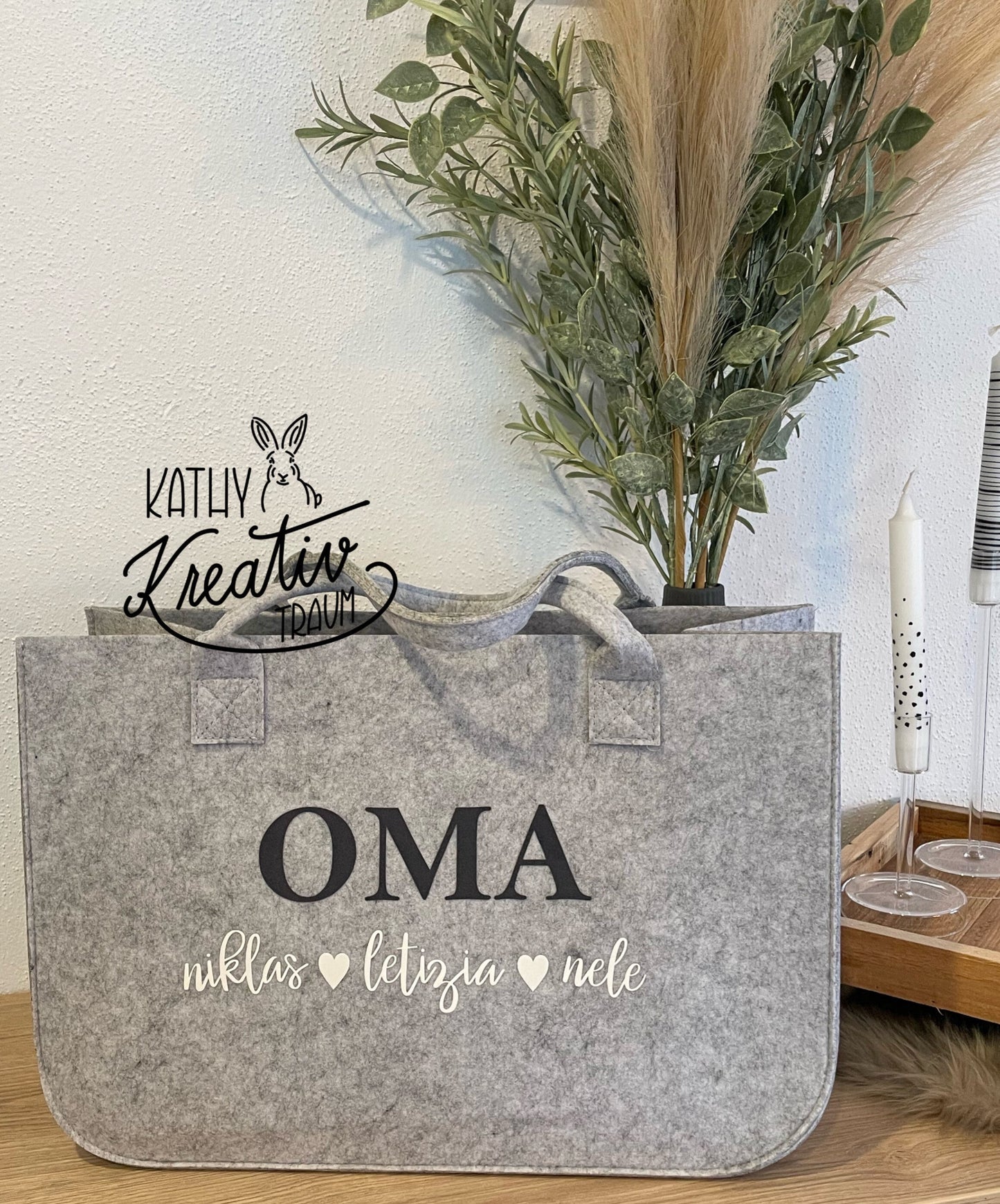 Einkaufstasche Filztasche Mama