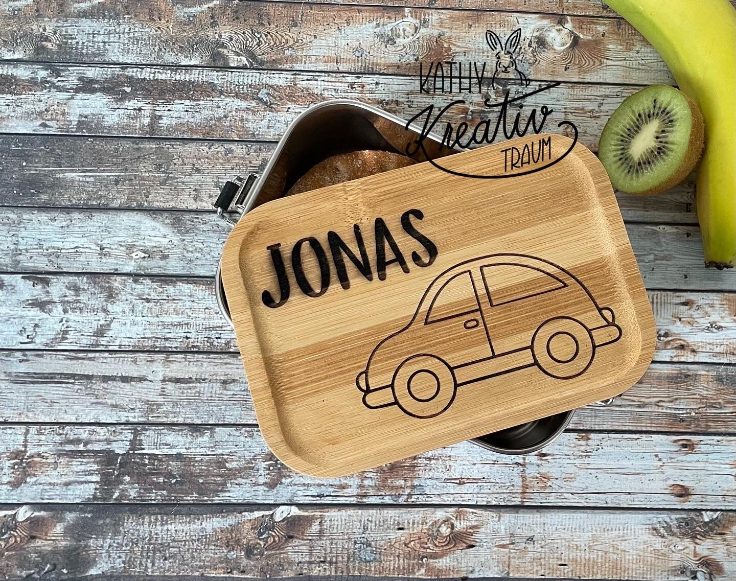 Edelstahldose Lunchbox Edelstahlbox personalisiert Kindergarten Schule Ostern Schulanfang Einschulung