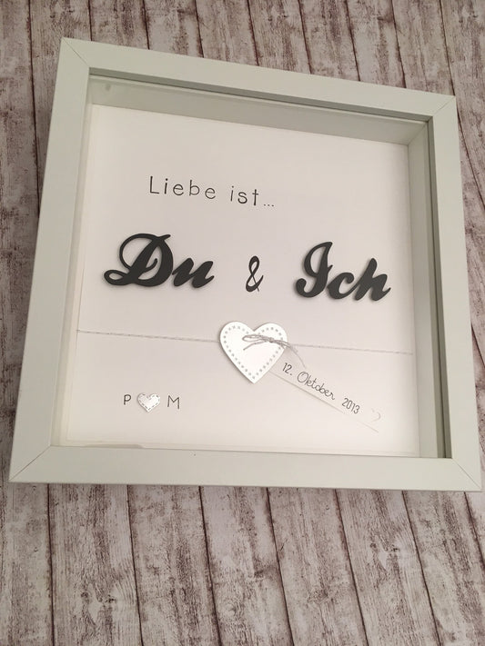 Bilderrahmen Hochzeitstag