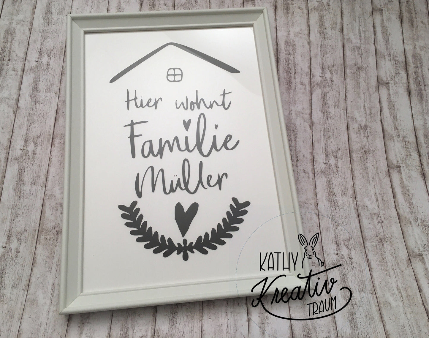 Wandbild Familie Zuhause