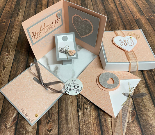 Explosionsbox Wellness Wellnessgutschein Mädelszeit Gutscheinbox