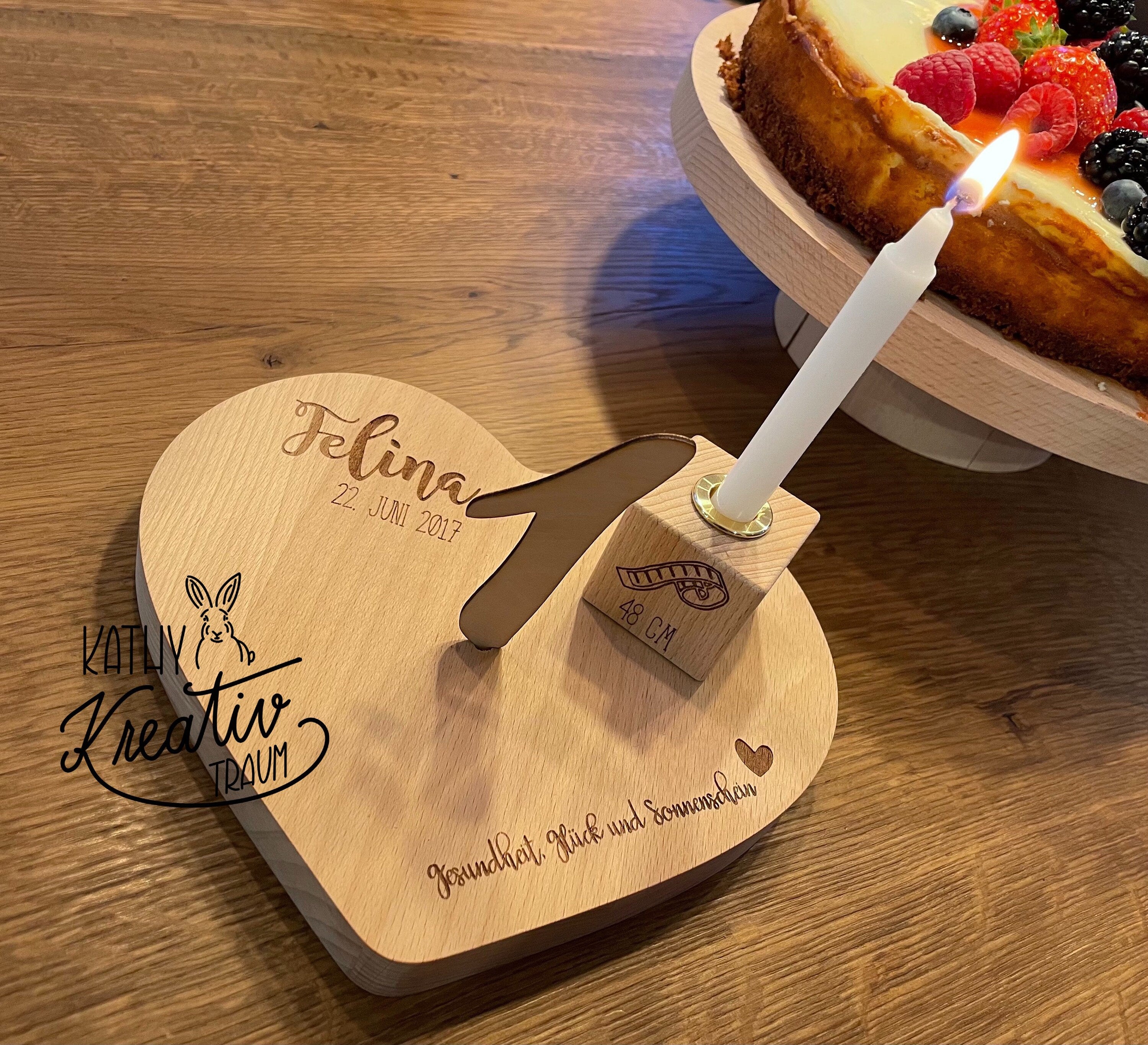 Personalisiertes Geburtstagsherz Geburtstagsdeko Geburtstagskerze Lebe ... Personalisiertes Geburtstagsherz Geburtstagsdeko Geburtstagskerze Lebe ...