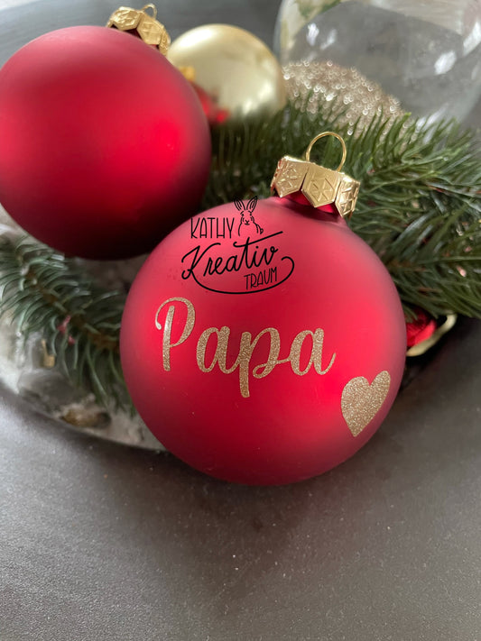 Weihnachtskugel Christbaumkugel Papa Weihnachtsgeschenk Weihnachten