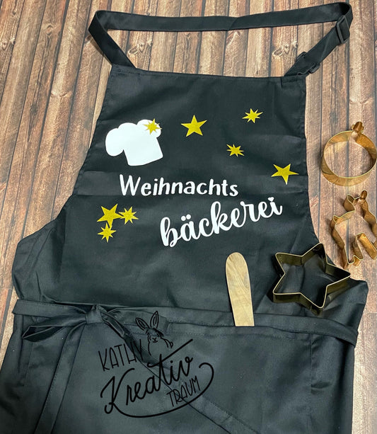 Schürze personalisiert Kochschürze Backschürze Weihnachtsbäckerei Backfee
