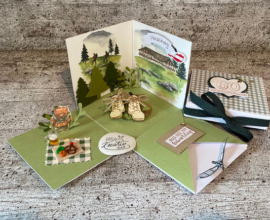 Explosionsbox Picknick Natur Wandern Gutschein Geschenkbox