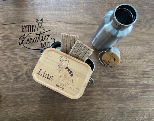 Lunchbox Edelstahldose Brotbox Dose Kindergarten Einschulung Schulanfang personalisiert Kinder Geburtstag