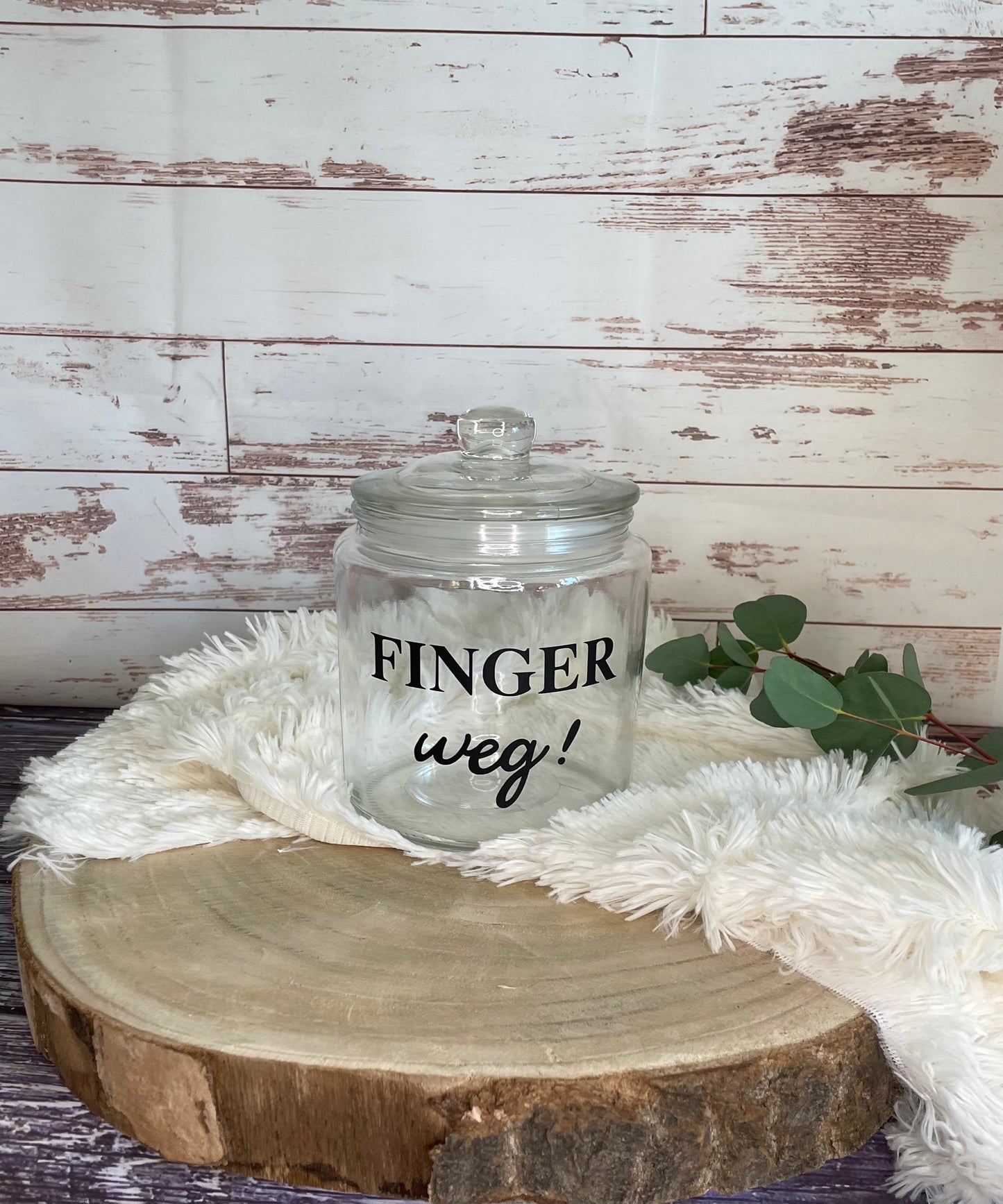 Vorratsglas Überlebensdose personalisiert Nervennahrung Glück im Glas Keksdose Süßigkeitenglas Glas Geschenkidee Mitbringsel Weihnachten