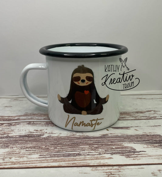 Emaille Tassen Muttertag Fototasse Spass Tasse Freundin Tasse Oma Tasse Motivtasse Personalisierte Tasse Enkel Tasse Freundinnen Tassen