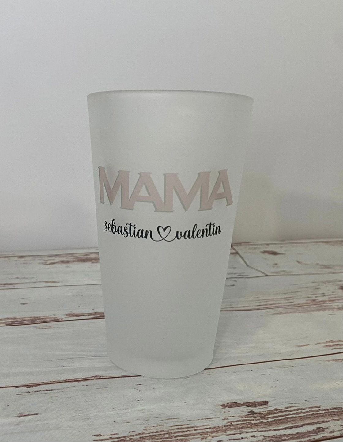 Glas - Trinkglas, Pferd mit Name, personalisiert, Kinder, Papa, Mama