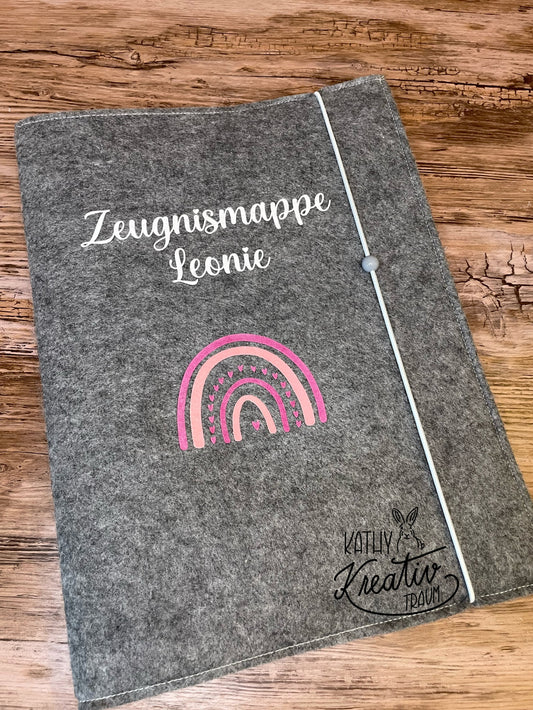 Zeugnismappe aus Filz